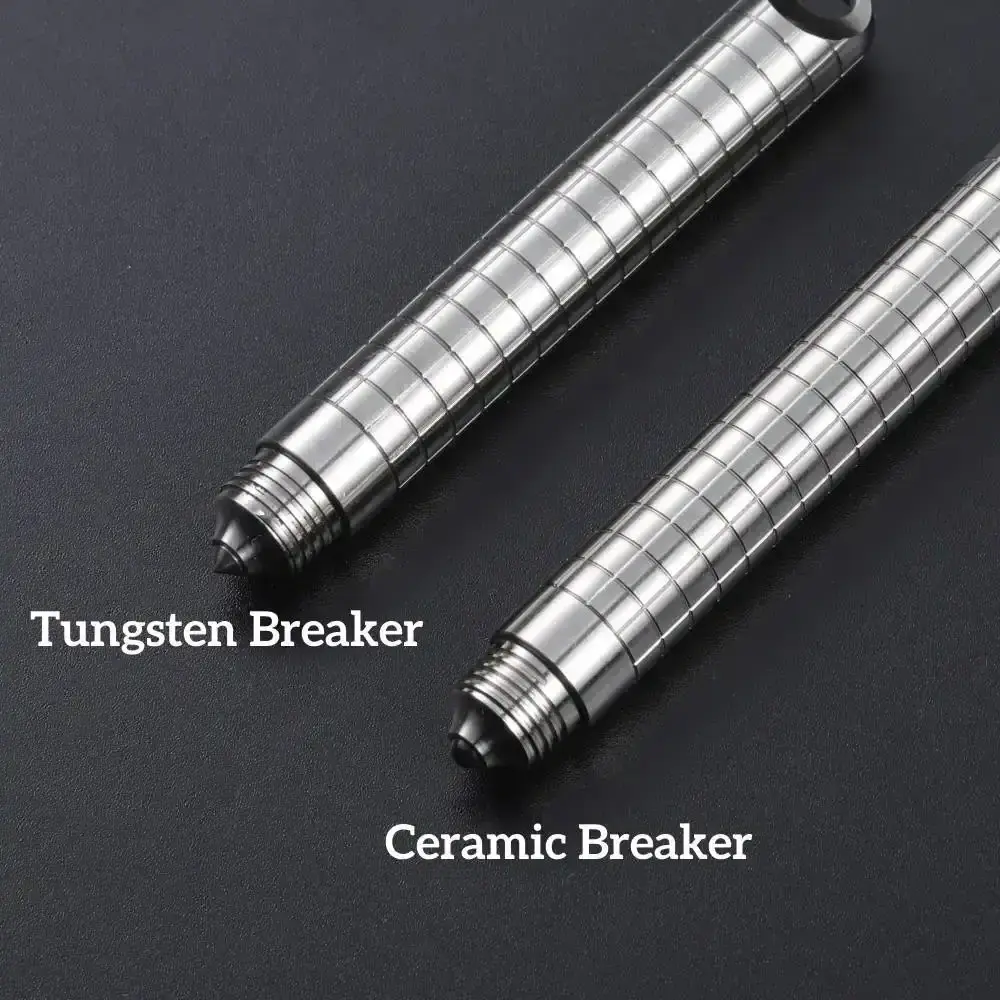 2024 Titanium Alloy Pen Tungsten Steel Head Titanium Tactical Pen Survival Ceramic Glass Crusher Custom Marking Pen