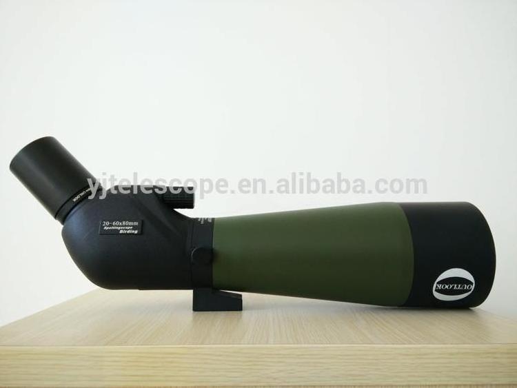 High quality products Long eye relief monocular 20-60X60 spotting scope