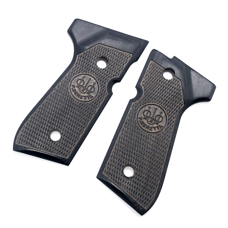 Factory CNC Machined Handle Part High Precision Classic Black Non-Slip Wooden Combat Commander Grips for Shooting