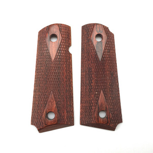 Factory Wholesale High Quality Shooting Handle Parts Dymond Wood Ambi Safety Cut Grips of Combat Commander