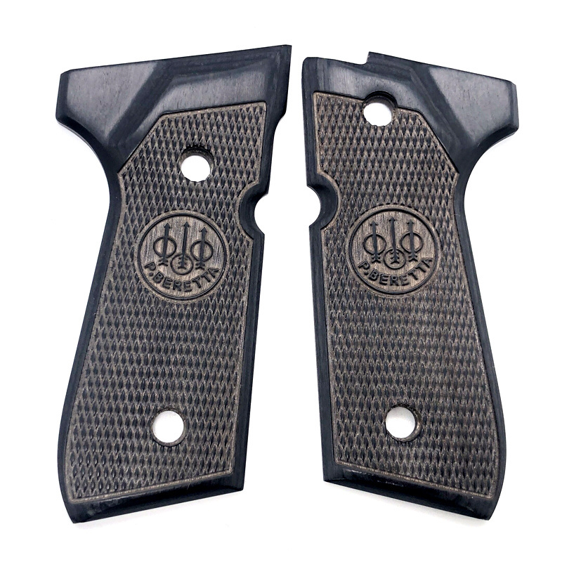 Factory CNC Machined Handle Part High Precision Classic Black Non-Slip Wooden Combat Commander Grips for Shooting