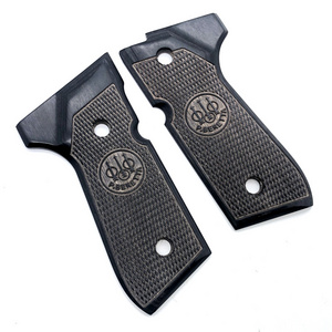 Factory CNC Machined Handle Part High Precision Classic Black Non-Slip Wooden Combat Commander Grips for Shooting