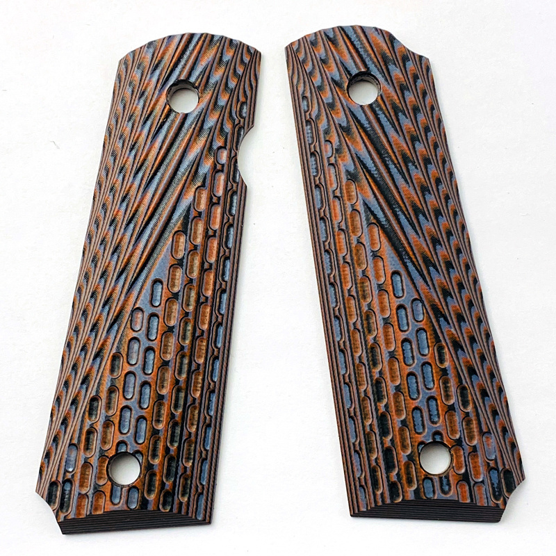 CNC High-End Shooting Handle Accessories Cool Anti-Slip Checkered G10 Panel Universal Tactical Grips