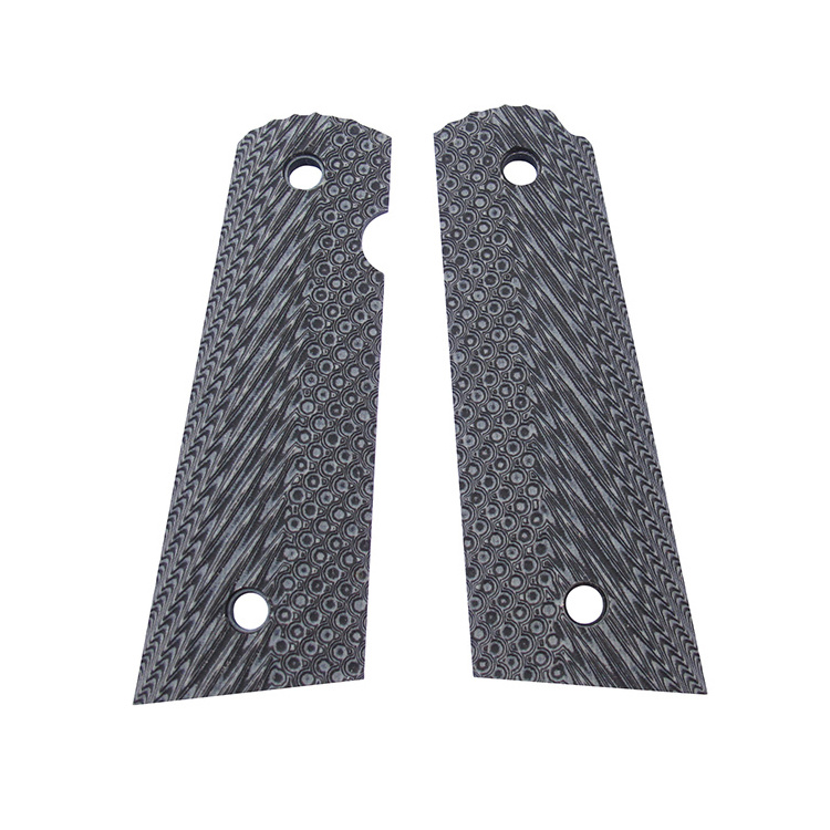 CNC High-End Shooting Handle Accessories Cool Anti-Slip Checkered G10 Panel Universal Tactical Grips