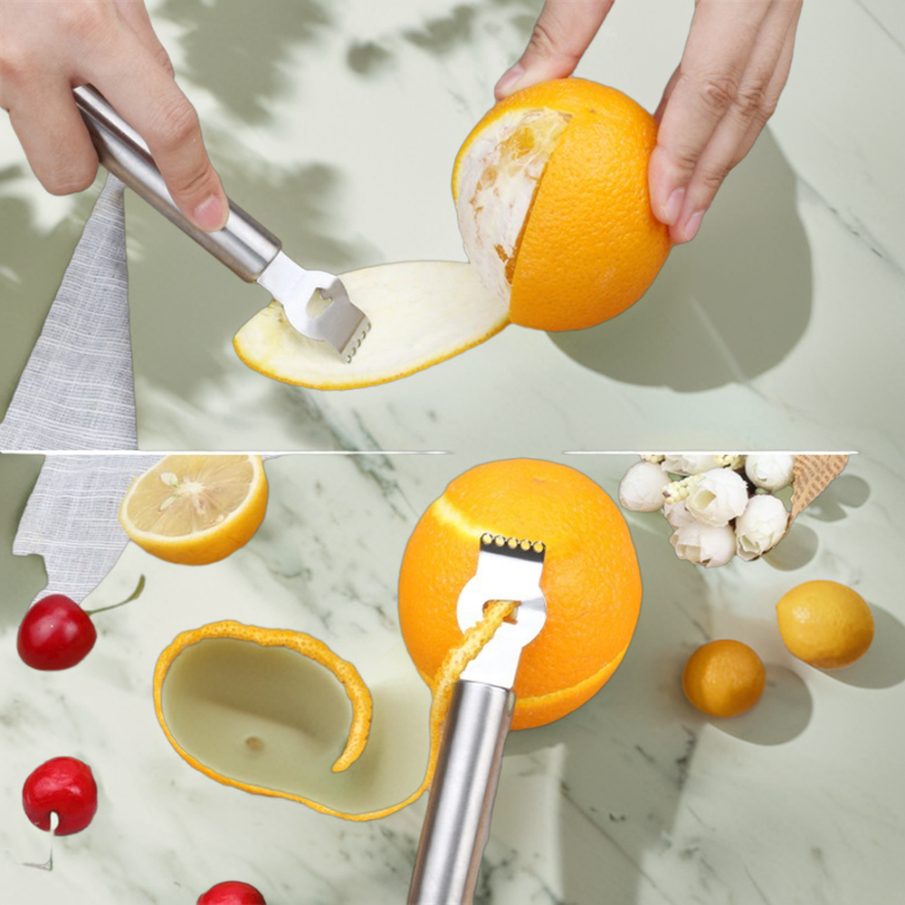 Multifunctional Stainless Steel Mini Spice Grater Fruit Vegetable Scraper with Lemon Cheese Fruit Peeler Shredder for Citrus