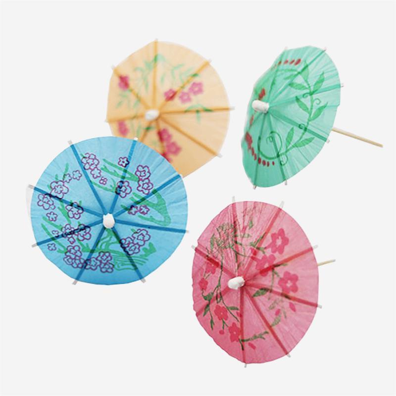 Fireworks Pick Colorful Umbrella Pick Cocktail Straw Set Party Fruit Snack Mini Art Toothpick Deco Art Pick