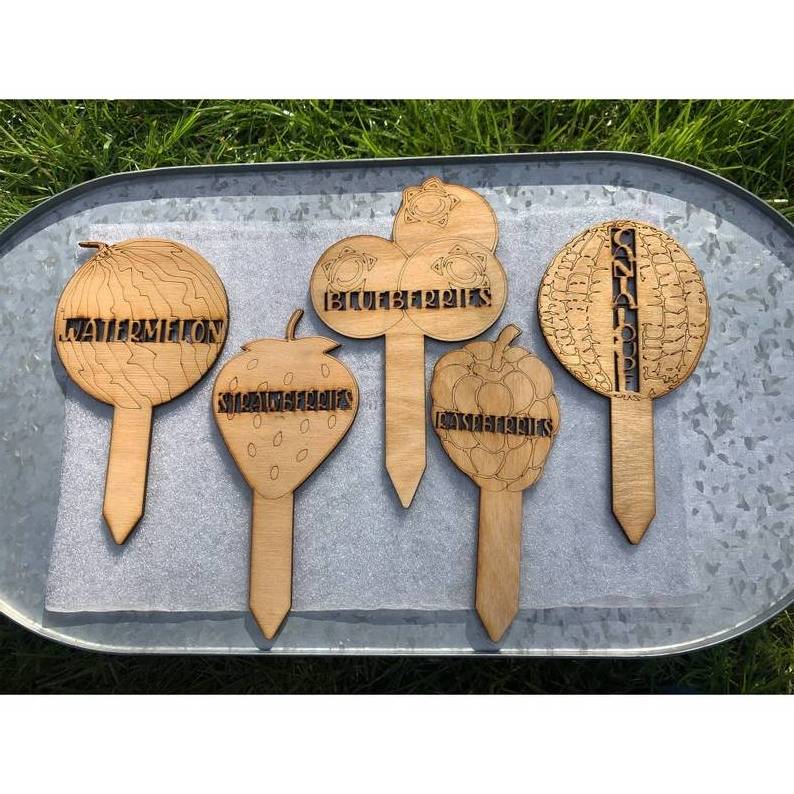 Wooden Plant Accessories Eco-Friendly Gardening Wood Stakes for Seed Farm Labels Garden Gadgets Plant Tags