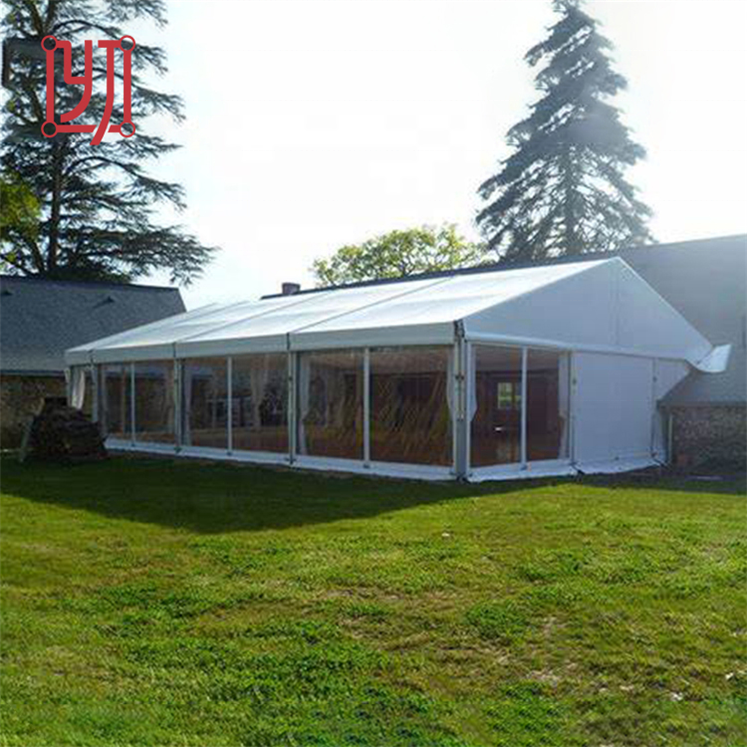 Outdoor Aluminum Wedding Party Marquee Tent 10x15m 15x20m 20x30m Sizes PVC Coated Glass Pvc Wall with Optional Sidewall for Sale