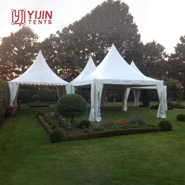 White Pvc Outdoor 5X5 Pagoda Garden Tent Large party Canopy tents for events for sale