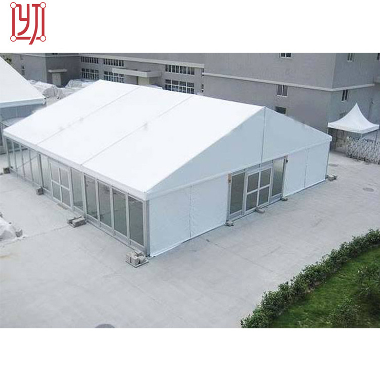 20mx30m outdoor wedding party tent with glass wall