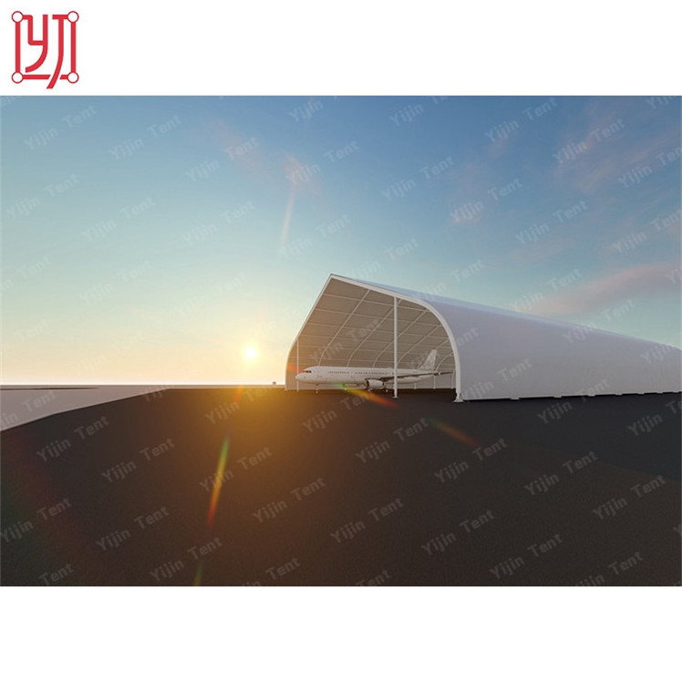 Outdoor waterproof small hangar curved tent canopy white ,aircraft tent hangar