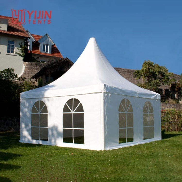 White Pvc Outdoor 5X5 Pagoda Garden Tent Large party Canopy tents for events for sale