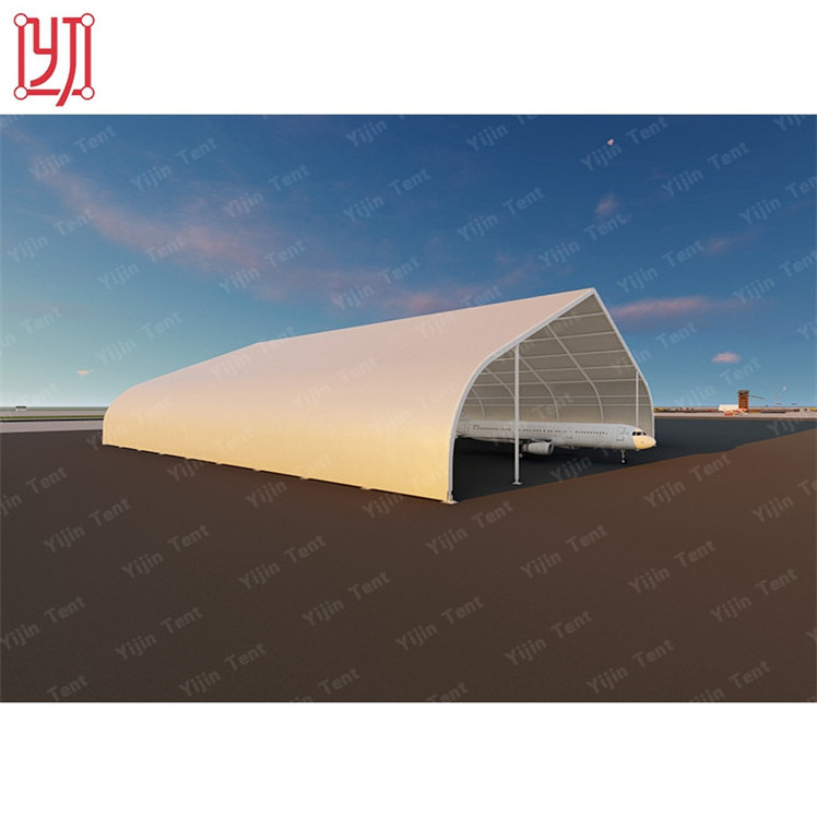 Outdoor waterproof small hangar curved tent canopy white ,aircraft tent hangar