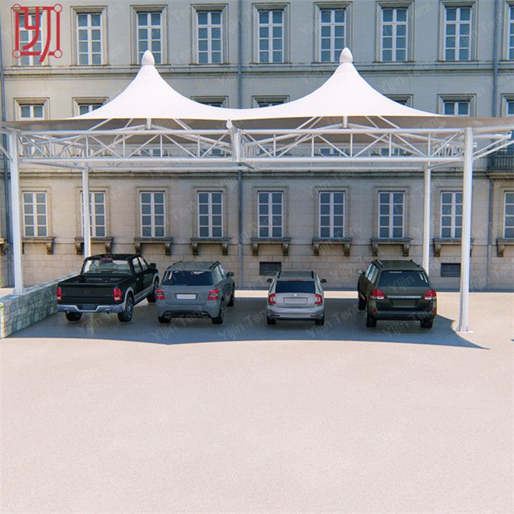 Big promotion metal membrane roof structure structure tensile car parking shed umbrella