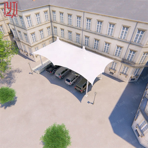 Big promotion metal membrane roof structure structure tensile car parking shed umbrella