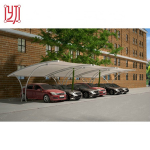 Umbrella car parking shade tensile fabric structure