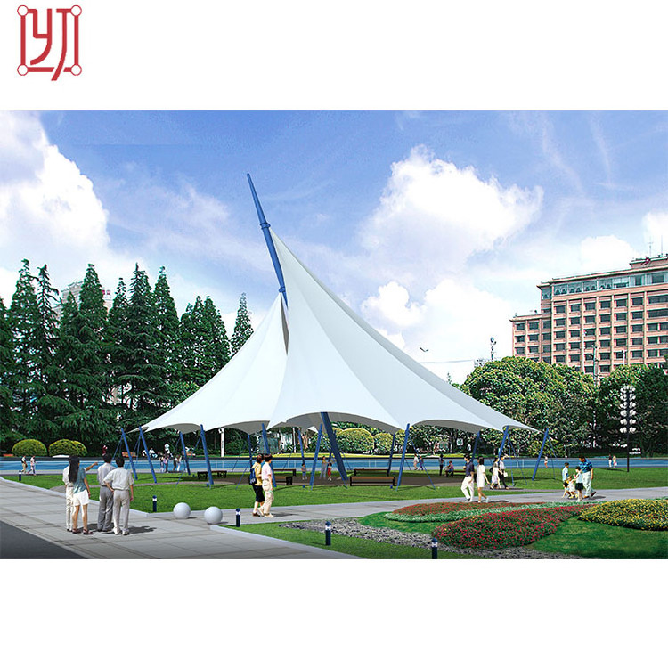 Guangzhou yijin tensile umbrella architecture membrane structure prefab Tensile Membrane Structure Membrane Structure Tent