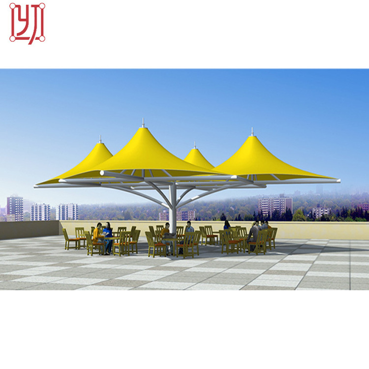 Guangzhou yijin tensile umbrella architecture membrane structure prefab Tensile Membrane Structure Membrane Structure Tent