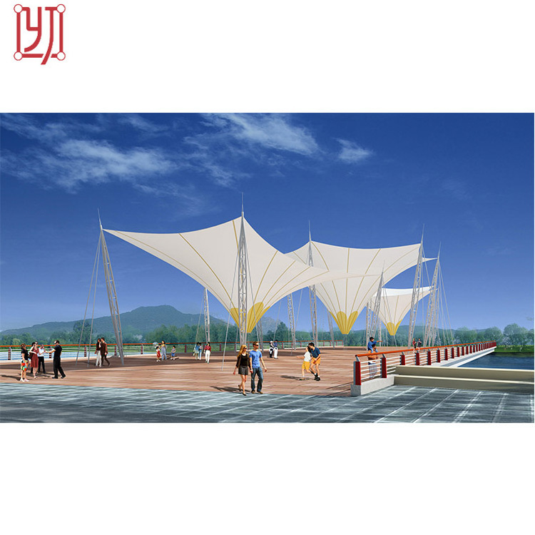 Tensile membrane structures umbrella sunshade tent for beach