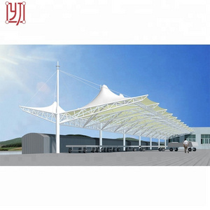 Steel structure car parking shed roof design