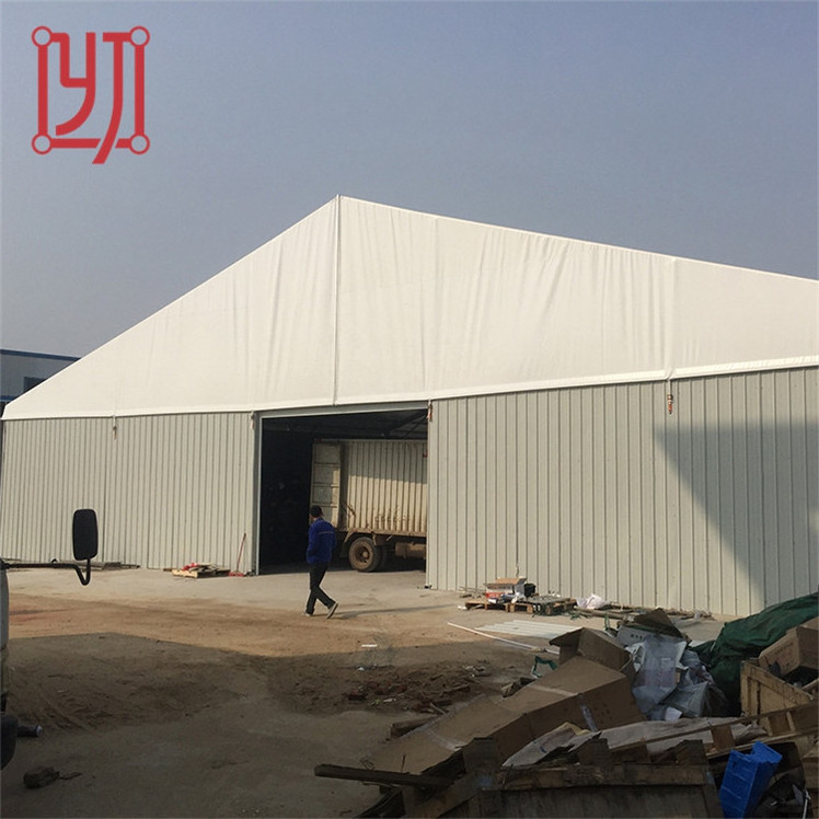 Pvc fabric roof prefab warehouse tent storage tent 10x20 20x30 30x60m