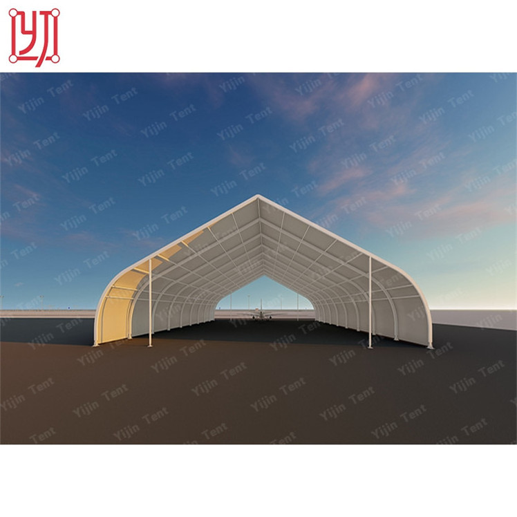 Outdoor waterproof small hangar curved tent canopy white ,aircraft tent hangar