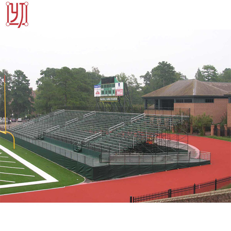 Basketball court bleachers seating