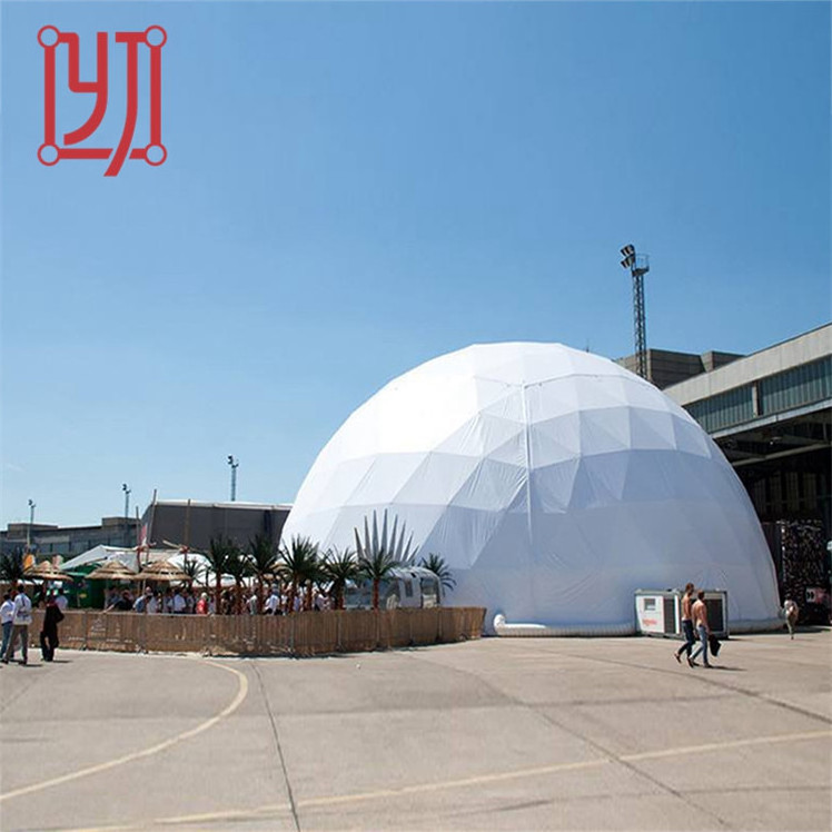 Waterproof big 10m 12m 15m party geodesic dome round tents glamping dome tent for events trade show