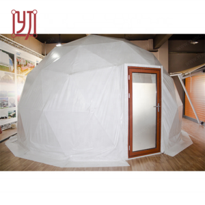 Promotions inventory 6x6 prefab resort hotel geodesic glamping dome tent with bathroom