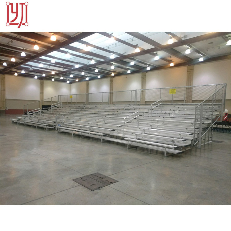 Outdoor steel football field bleachers