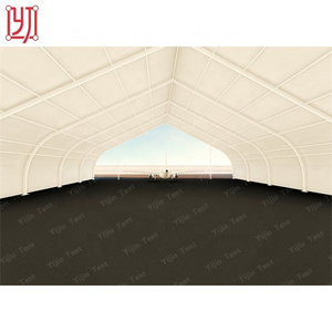 40x40 aluminium structures clear aircraft hangar curved tfs warehouse marquee tent