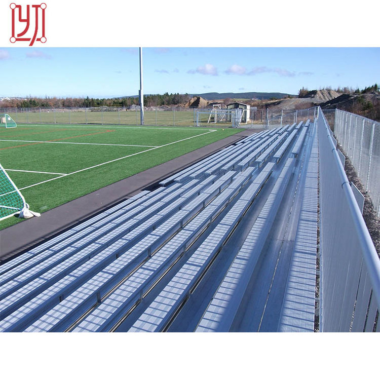 Outdoor steel football field bleachers