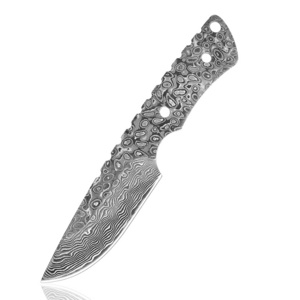 Full Tang Blank Knife Made Blade Handmade Forged Damascus Steel  Multi-functional Cleaver DIY Knife Fixed Blank Blade