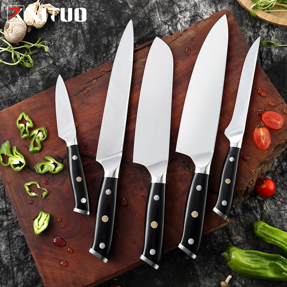 Kitchen Knife set Super German Steel Chef Knife Japanese Santoku Utility Knife Cleaver Slicing Paring New Cooking Tool