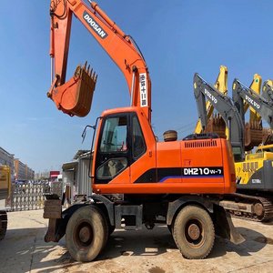 Used wheel excavator Doosan 210w Hydraulic Crawler Japan factory price low on sale great condition wheel manufacture price