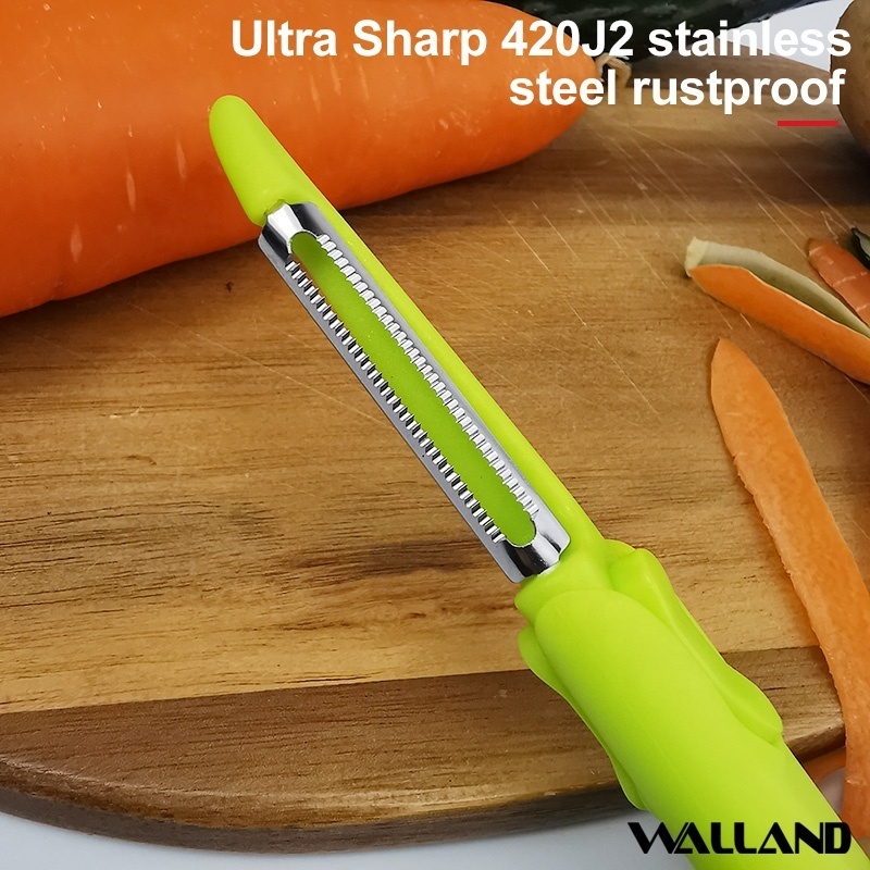 China Wholesale Websites NEW Multi-functional Vegetable Peeler Stainless Steel 2 in 1 Potato Peeler with Knife