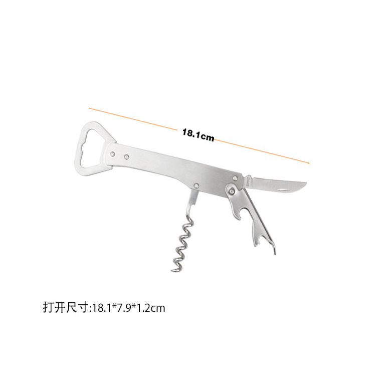 China Manufacturers stainless steel Bottle Openers 4 in 1 Corkscrew for Wine and Beer