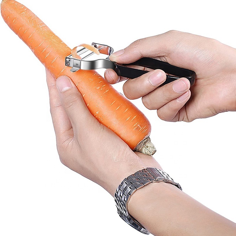 20 Years China Factory Kitchen Tools Sharp Fruit Potato Veggies Cutter Metal Stainless Steel Vegetable Peeler with Soft Handle