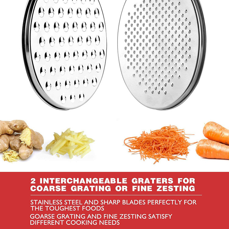 China Factory Hot Selling Stainless Steel 2 in 1 Citrus Lemon Zester Cheese Grater with Container