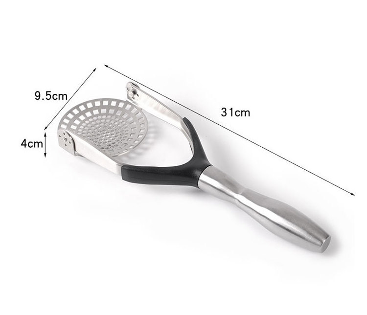 China Factory Kitchen Heavy Duty Mashed Stainless Steel Potato Masher for Avocado Sweet Potato Beans Vegetables