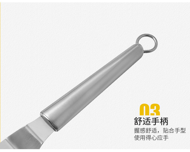 China Factory New High Quality Baking Tools 4 6 8 10 12 inch Stainless Steel Offset Angled Spatula Cake Icing Spatula