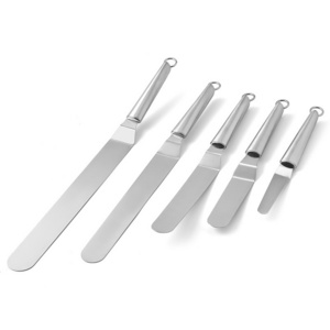 China Factory New High Quality Baking Tools 4 6 8 10 12 inch Stainless Steel Offset Angled Spatula Cake Icing Spatula