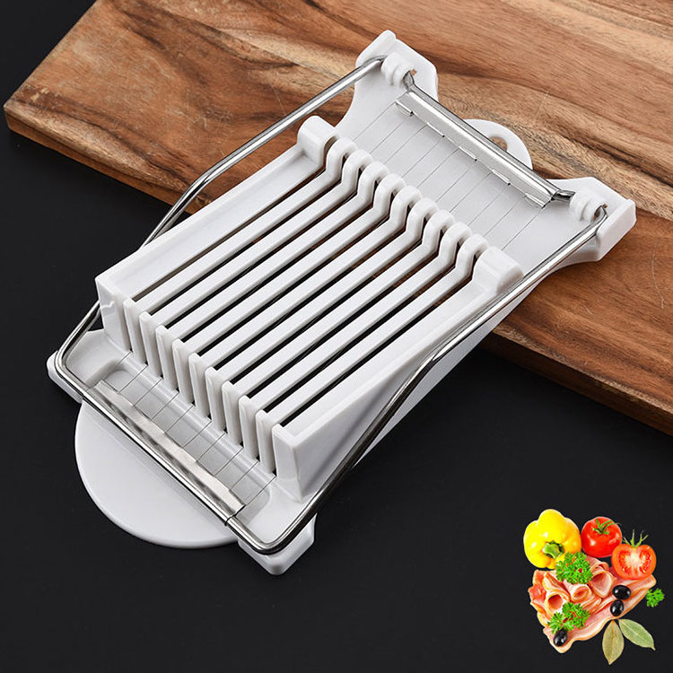 China Factory New Kitchen Gadgets Stainless Steel Wire Luncheon Meat Slicer Egg Cutter Slicer