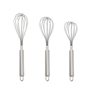 China Factory Kitchen Gadgets Manual Hand Egg Whisk Mixer Stainless Steel Egg Beater for Cooking Baking