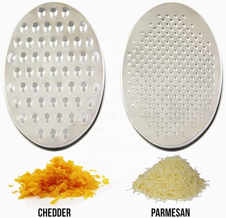 China Factory Vegetable Chopper Grinder Box Grater Lemon Zester 2 in 1 Cheese Grater with Storage Container