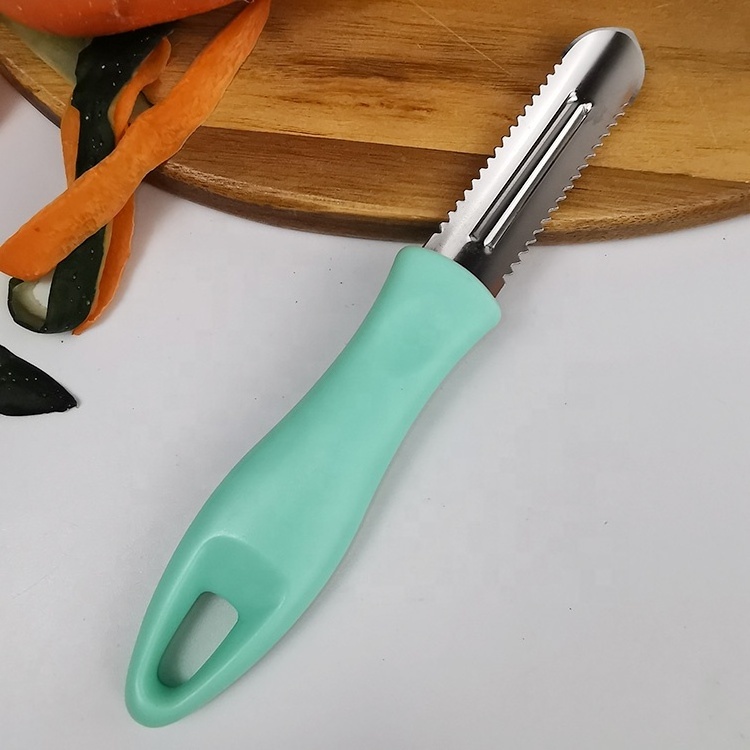 20 Years China Factory Kitchen Gadgets Stainless Steel Swivel Vegetable Peeler with Fish Scale Scraper