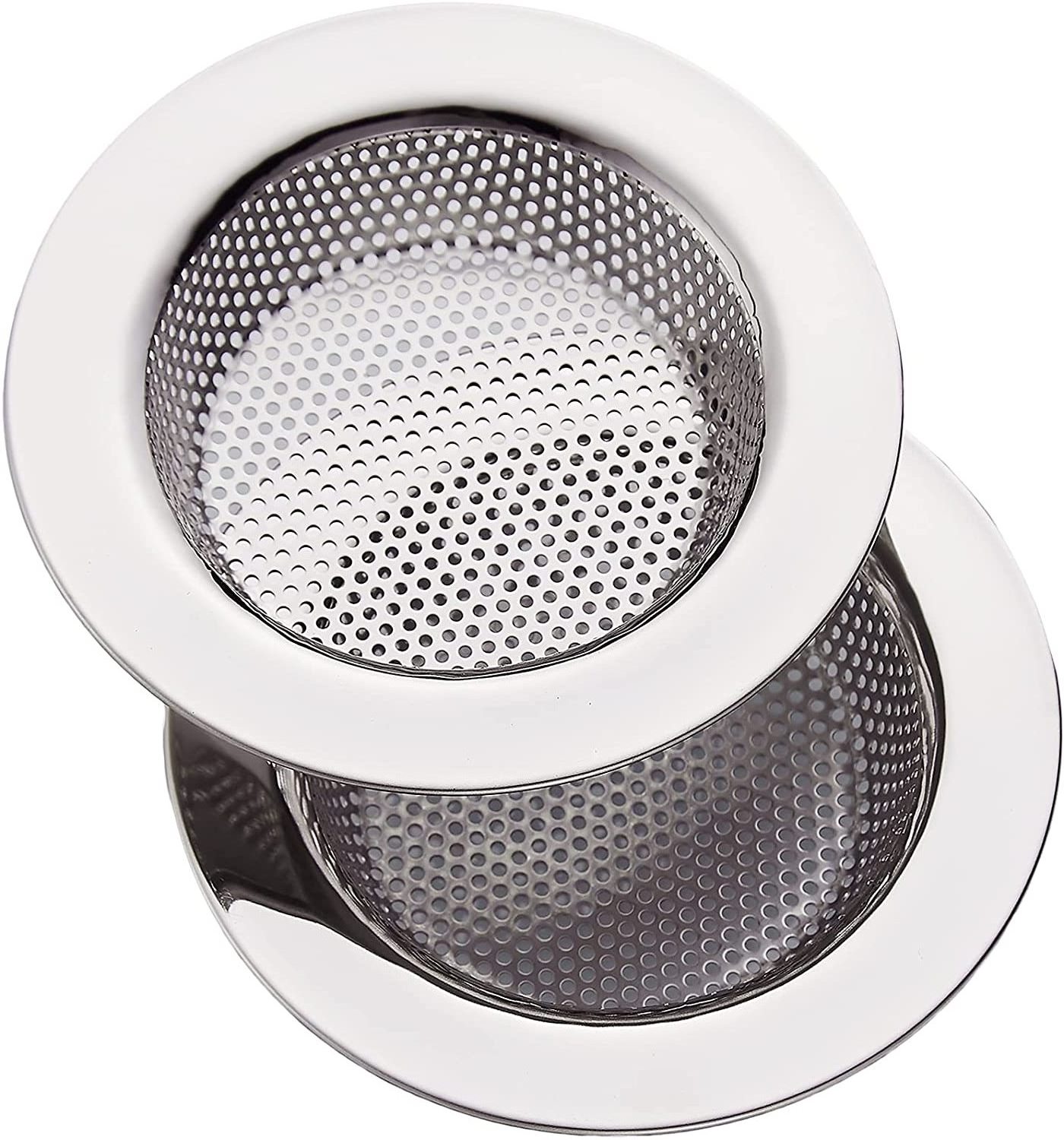 Kitchen Sink Strainer Stainless Steel Kitchen Sink Drain Strainer Sink Strainers With Large Wide Rim 4.5 Diameter For Kit