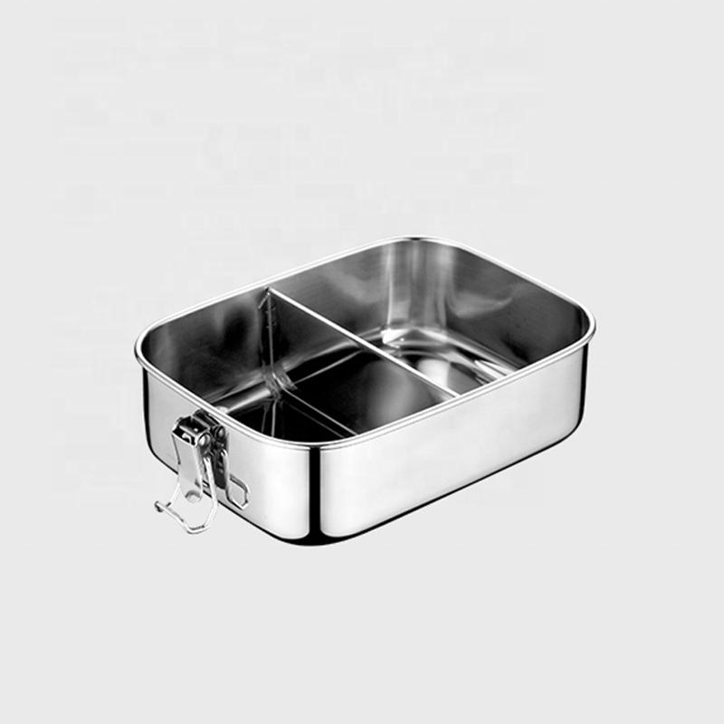 Amazon hot sales  Lightweight Metal Type With Large Capacity 1200ml Stainless Steel  Lunch Box For Chidren And Adults