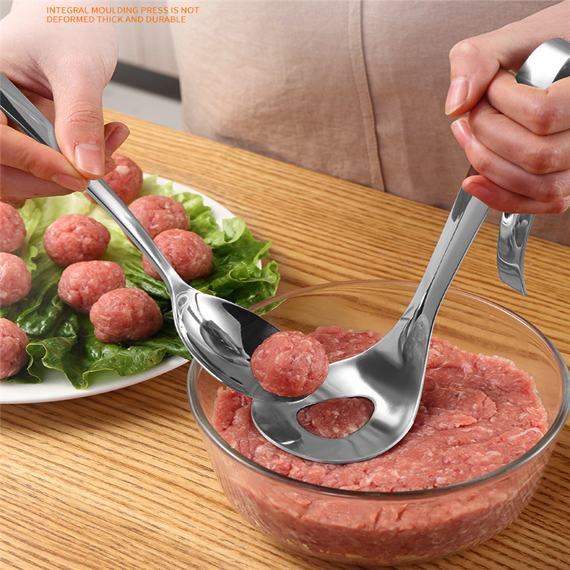 Creative Meatball Maker Spoon Stainless Steel Non-stick Meatball Maker Cooking Tools Kitchen Gadgets And Accessories