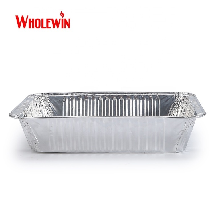 Disposable Rectangle Foil Pans Aluminum Foil Tray Food Containers Grill Drip Grease Tray Tin Foil Tray